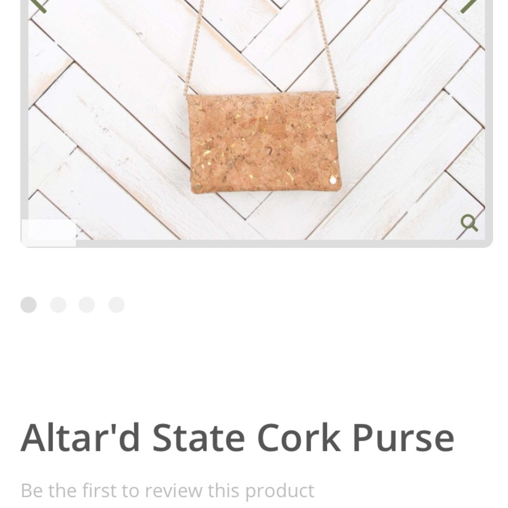 Altar’d state cork purse